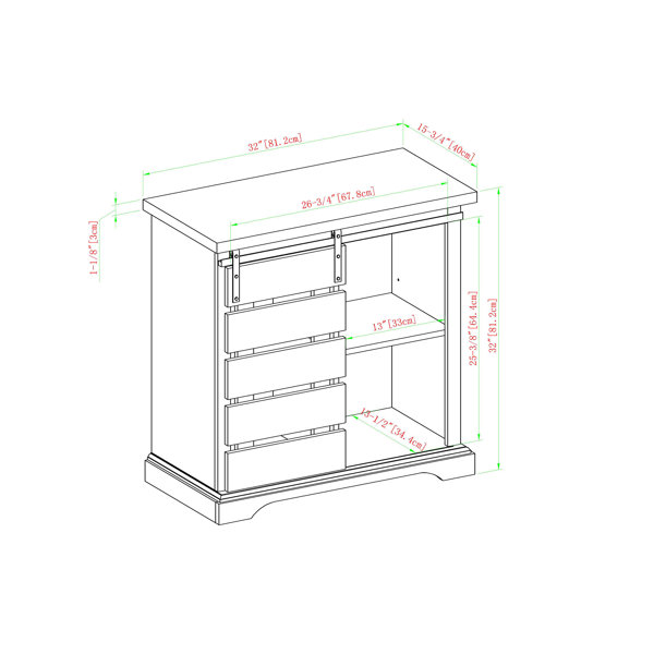 Brambly Cottage Sideboard Aldershot & Bewertungen | Wayfair.de